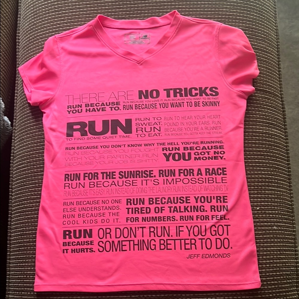 New Balance performance short sleeve size small neon pink